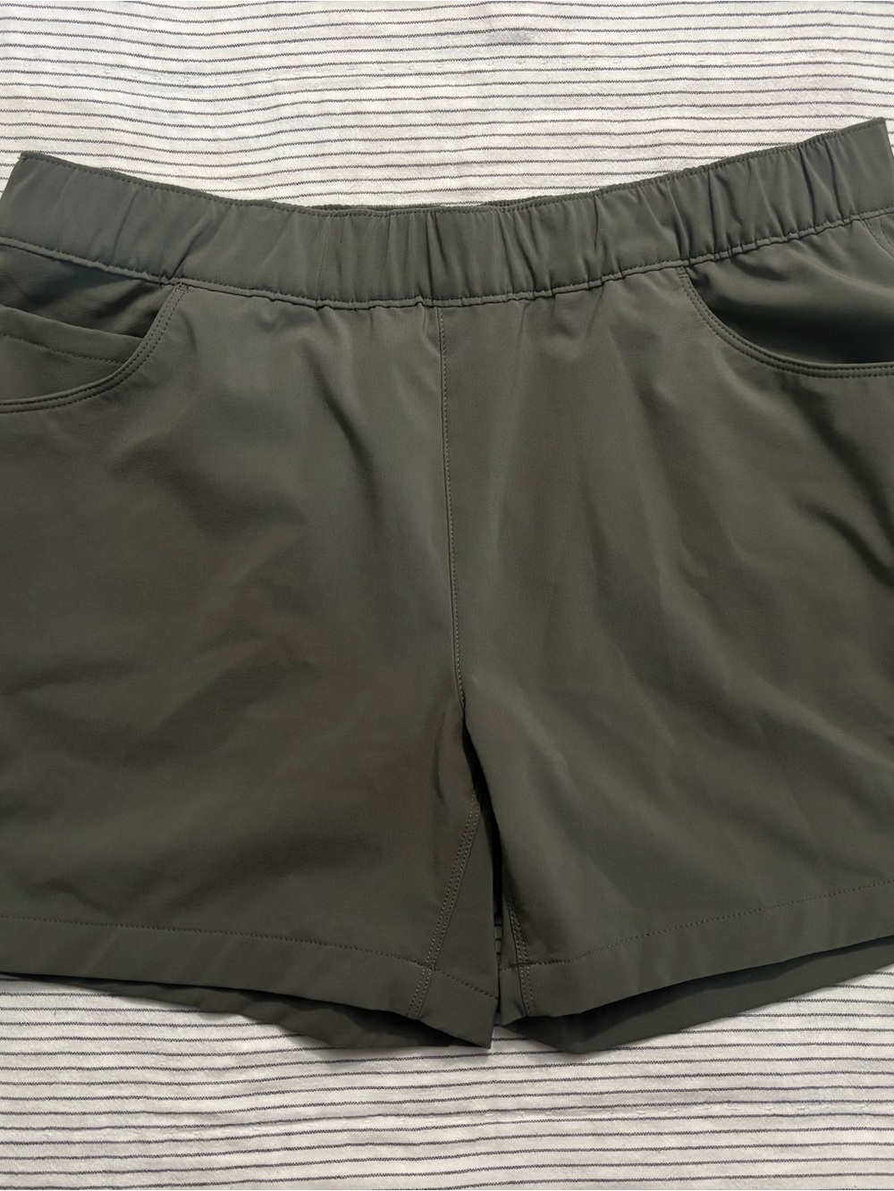 Eddie Bauer Women's Olive Green Performance Shorts